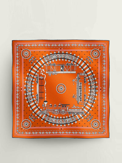 Hermès All Aboard! bandana 55 at Collagerie