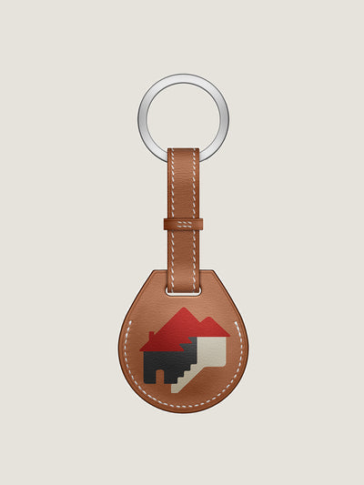 Hermès Picto Maiso print key ring at Collagerie