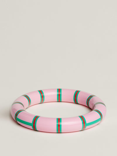 Hermès Pink lacquered bangle at Collagerie