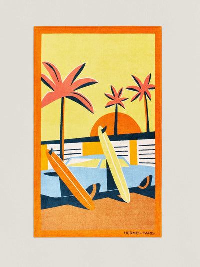 Hermès Apres la Vague beach towel at Collagerie