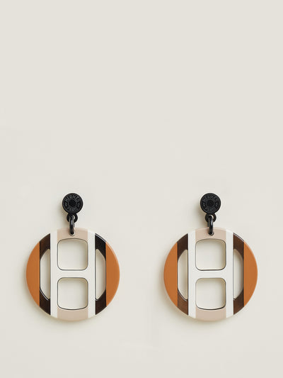 Hermès Lacquered earrings at Collagerie