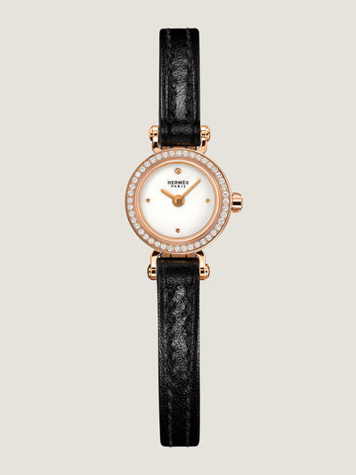 Hermès Diamond-set rose gold Faubourg watch at Collagerie