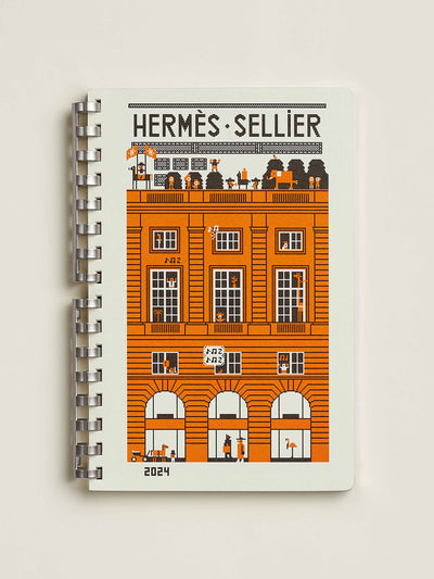 Hermès Annual agenda refill for 2024 with notebook at Collagerie