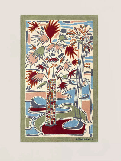 Hermès Palm Tree beach towel at Collagerie