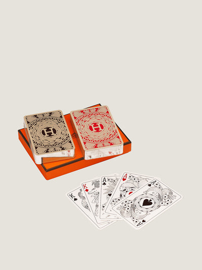 Hermès Les 4 Mondes playing cards (set of 2) at Collagerie