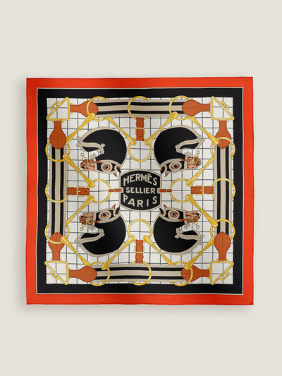 Hermès Tatersale forever scarf 90 at Collagerie