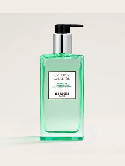 Hermès Un Jardin Sur Le Nil hair and body shower gel at Collagerie