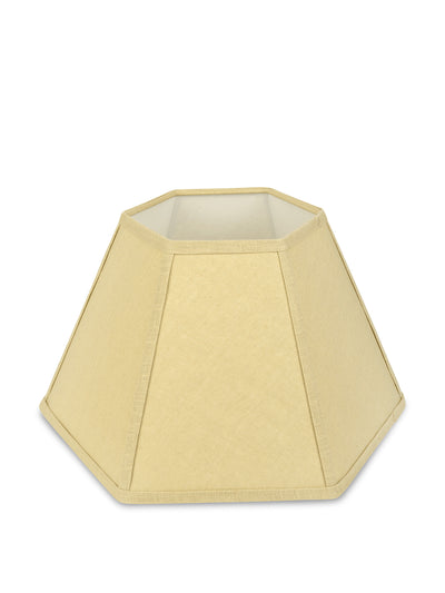 Volga Linen Hexagonal lampshade in solid with tonal trim at Collagerie