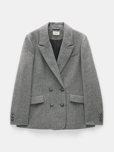 Hush Maeve wool blend herringbone blazer at Collagerie