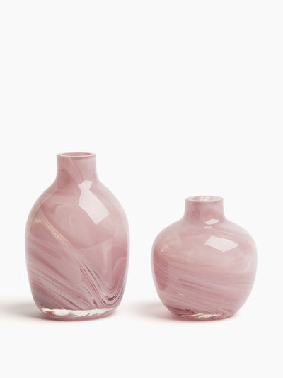 H&M Home Mini glass vases (set of 2) at Collagerie