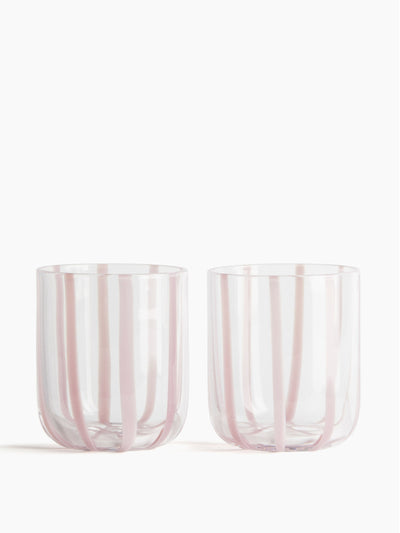 H&M Home Patterned tumblers (set of 2) at Collagerie