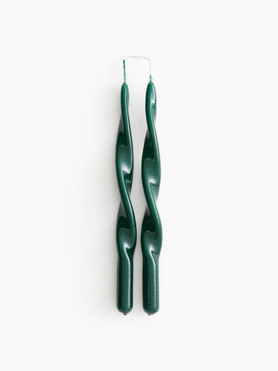 H&M Home Spiral taper candles (2-pack) at Collagerie