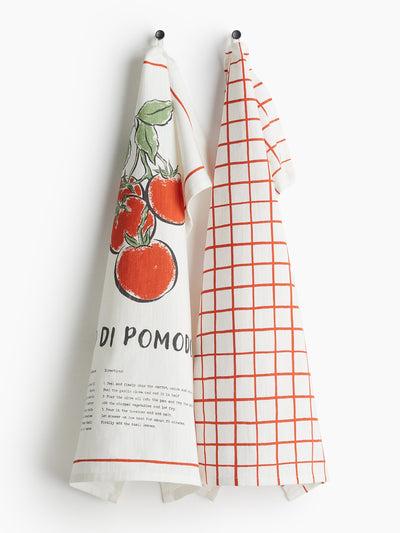 H&M Home Tea towels (2-pack) at Collagerie