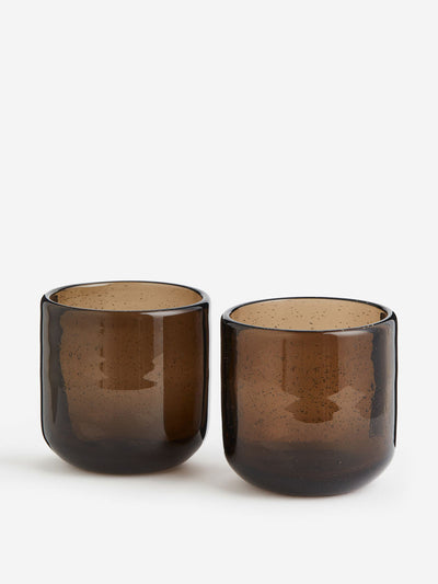 H&M Home Glass tumblers (set of 2) at Collagerie