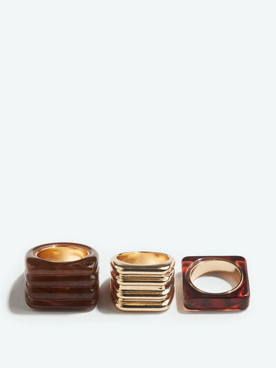 H&M Rings (set of 3) at Collagerie