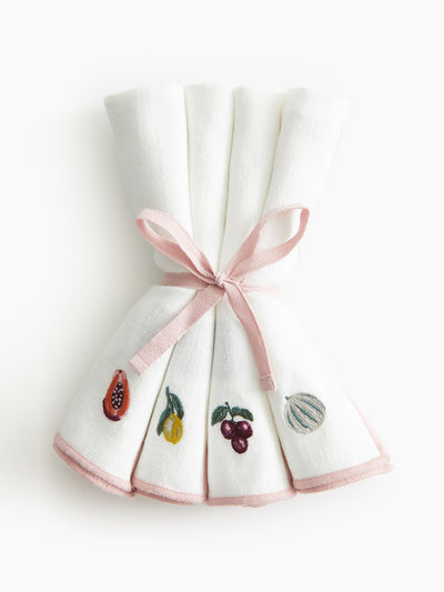 H&M Home Embroidered napkins (set of 4) at Collagerie