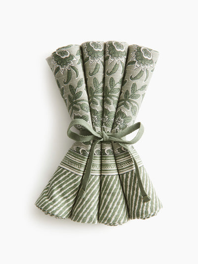 H&M Home Patterned napkins (set of 4) at Collagerie