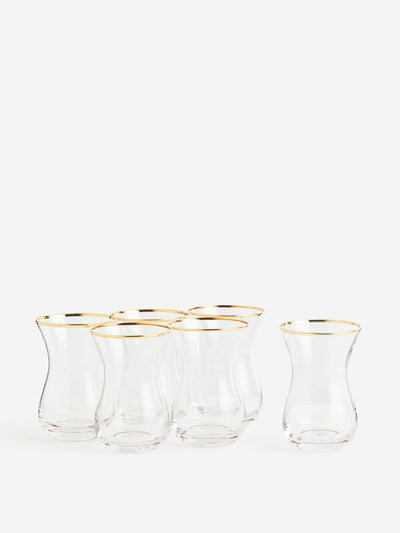 H&M Home Clear glasses (set of 6) at Collagerie