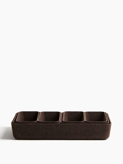 H&M Home Felted storage basket set (7-piece) at Collagerie