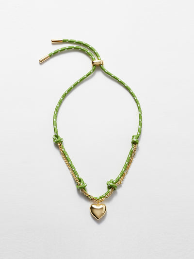 & Other Stories Heart pendant cord necklace at Collagerie