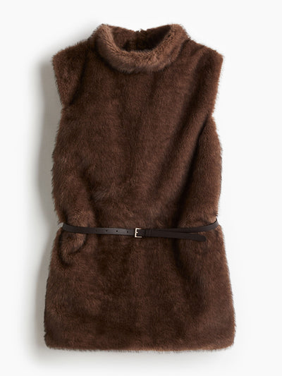 H&M Belted turtleneck top at Collagerie