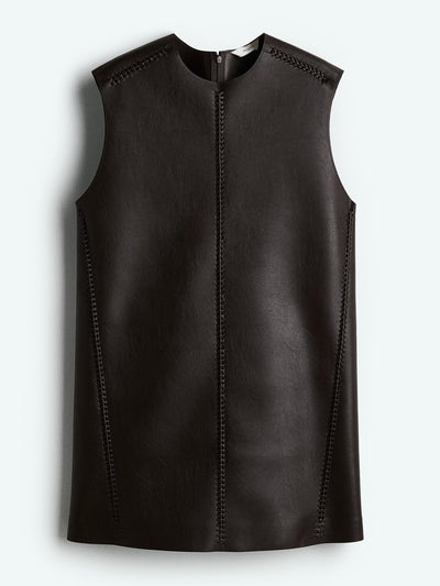 H&M Braided-detail coated dress at Collagerie