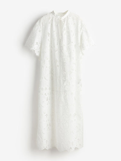 H&M Broderie anglaise kaftan dress at Collagerie