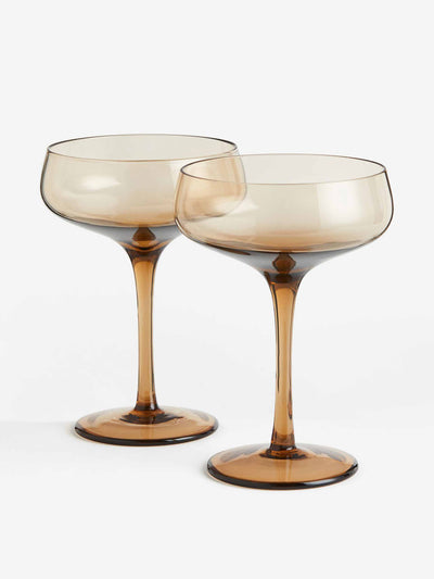 H&M Champagne coupes (set of 2) at Collagerie