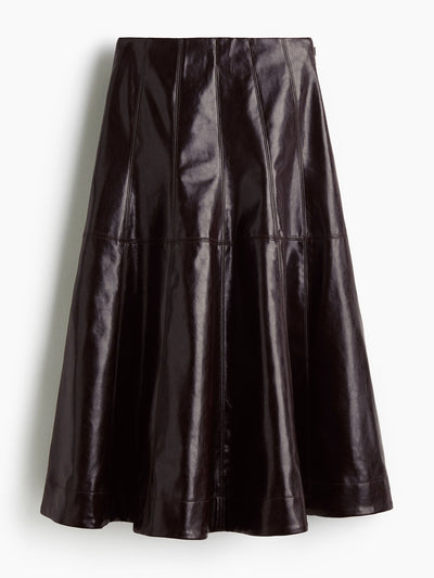 H&M Coated circular skirt at Collagerie