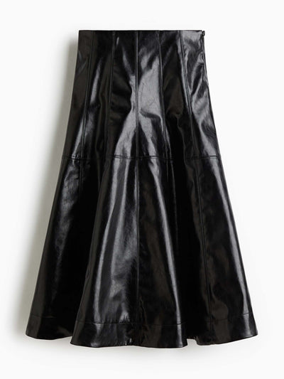 H&M Coated circular skirt at Collagerie