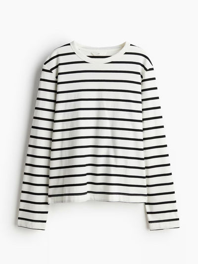 H&M Cotton jersey top at Collagerie