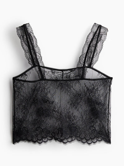 H&M Cropped lace top at Collagerie
