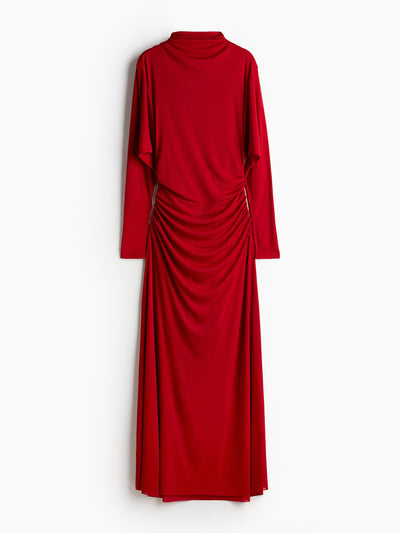 H&M Draped turtleneck dress at Collagerie