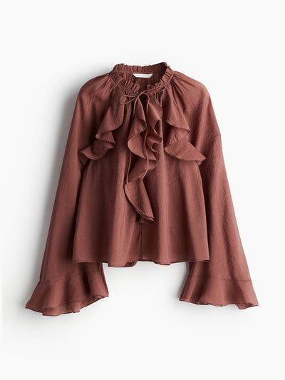 H&M Flounced blouse at Collagerie