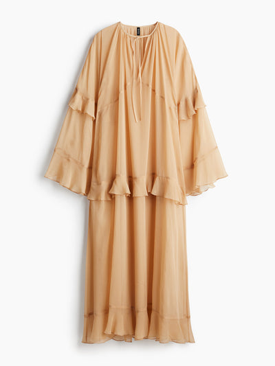 H&M Flounced chiffon dress at Collagerie