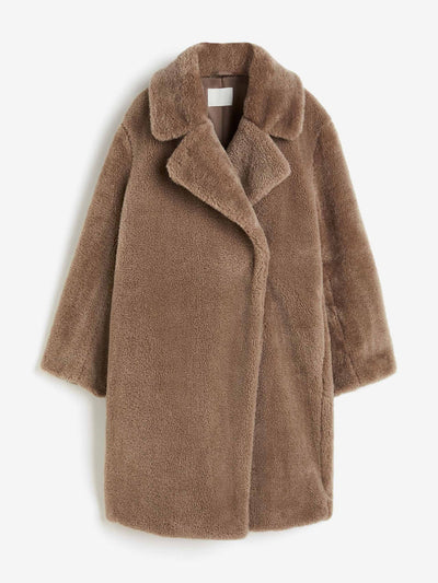 H&M Fluffy coat at Collagerie