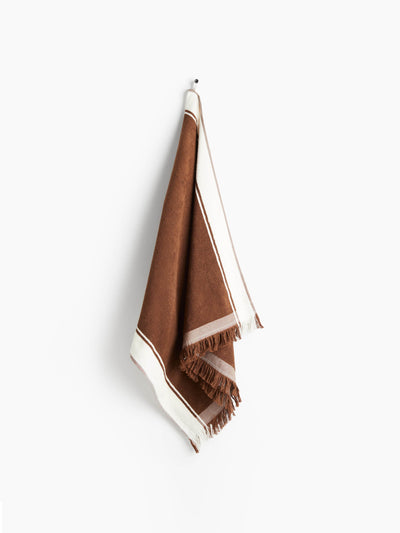 H&M Home Fringed beach towel at Collagerie