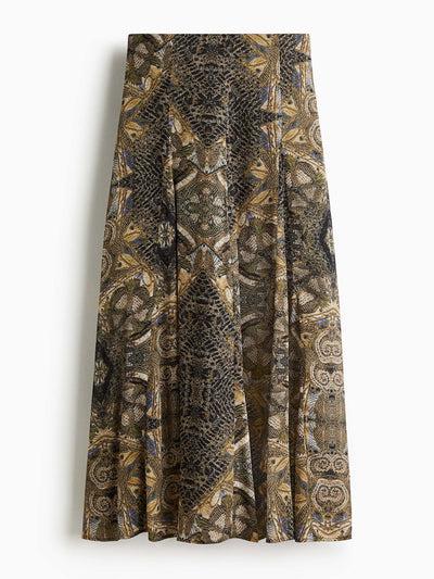 H&M Godet-pleated skirt at Collagerie