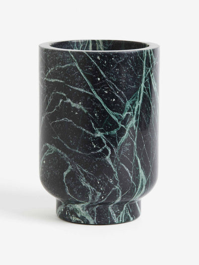 H&M Home Dark green marble wine cooler at Collagerie