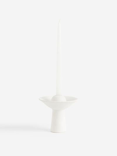 H&M Home Stoneware candlestick at Collagerie