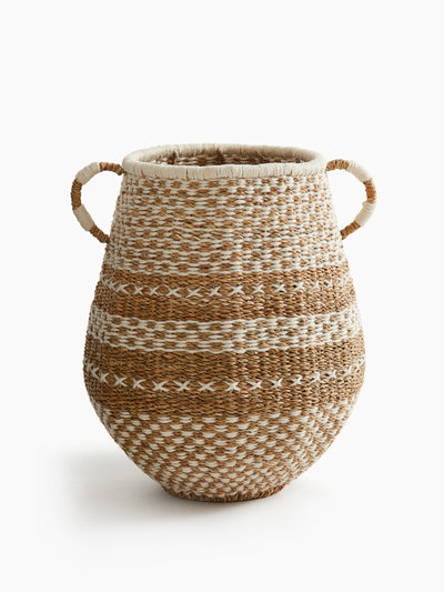 H&M Home Jute laundry basket at Collagerie