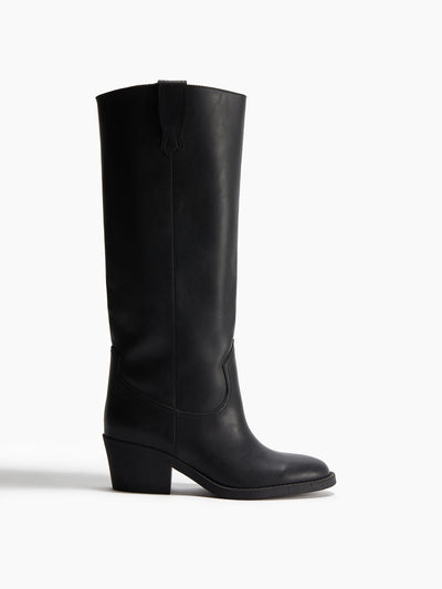 H&M Knee-high cowboy boots at Collagerie