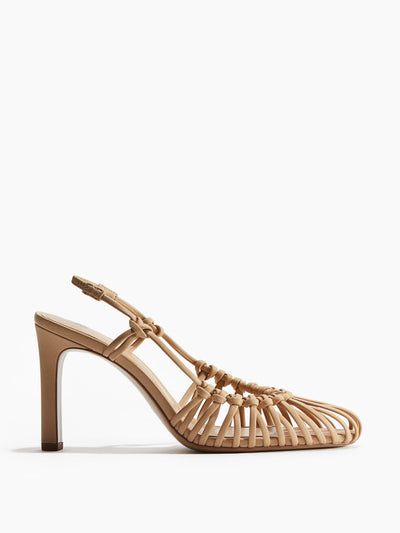 H&M Knotted heeled slingbacks at Collagerie