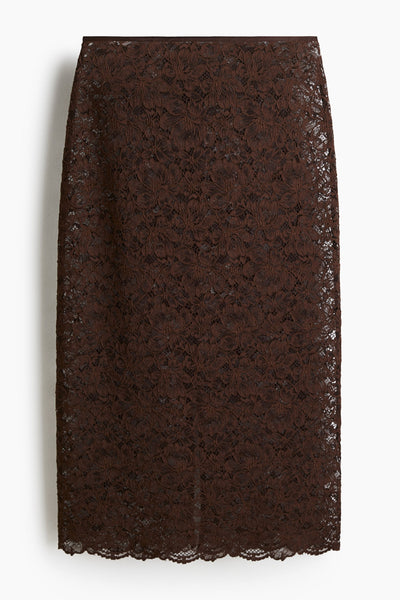 H&M Lace pencil skirt at Collagerie