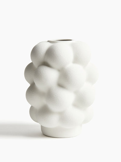 H&M Home Large bubbly stoneware vase at Collagerie