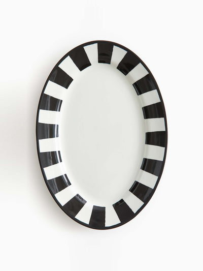 H&M Home Large porcelain serving plate at Collagerie