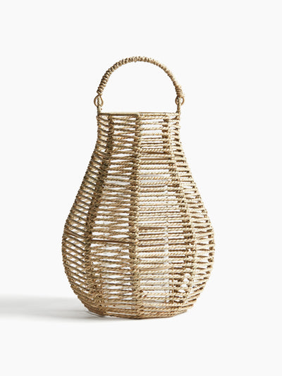 H&M Home Large seagrass candle lantern at Collagerie