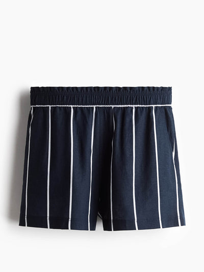 H&M Linen-blend shorts at Collagerie