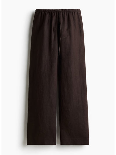 H&M Linen drawstring trousers at Collagerie