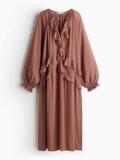 H&M Long chiffon dress at Collagerie